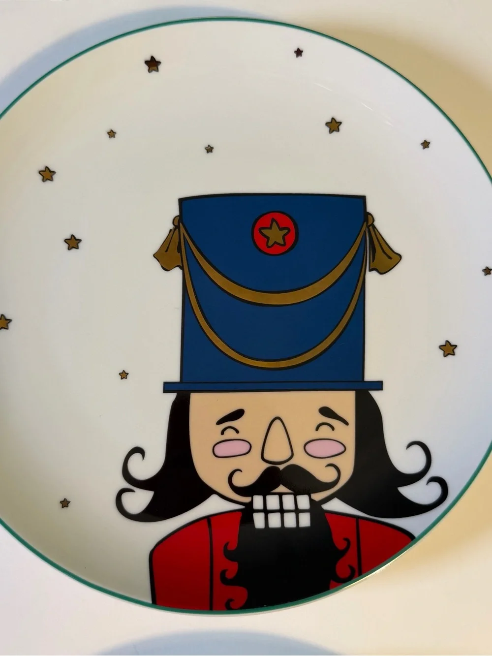 Set Of 4 The Cellar by Macys Nutcracker 9” Plates Christmas Holiday Festive